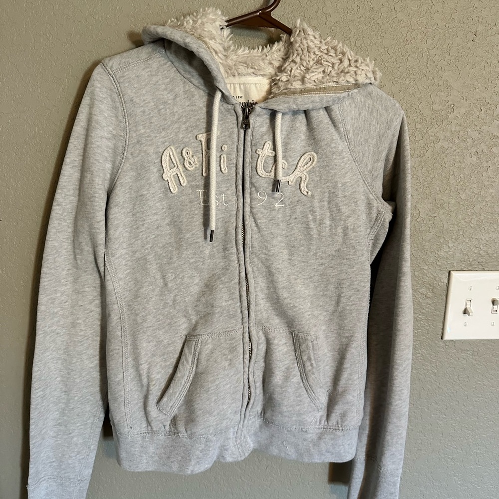 Abercrombie and Fitch long sleeve full zip sweatshirt